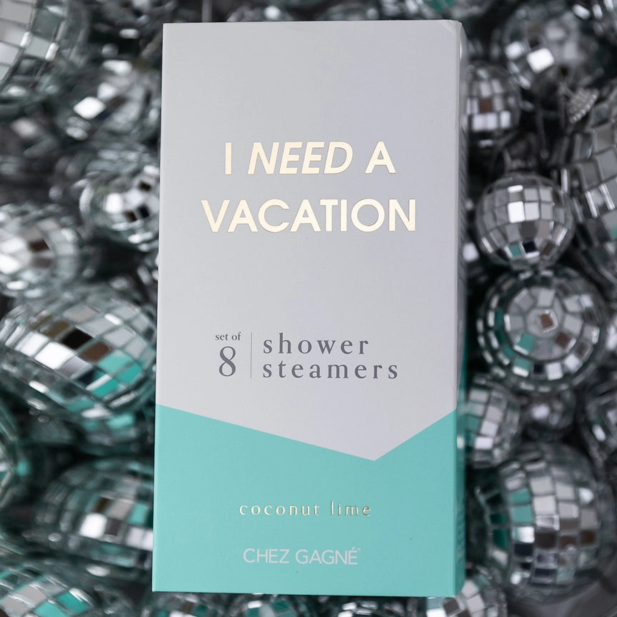 I Need A Vacation Coconut Lime Shower Steamers (Set of 8)