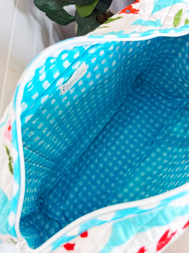 Blooming Days Quilted Duffle Bag
