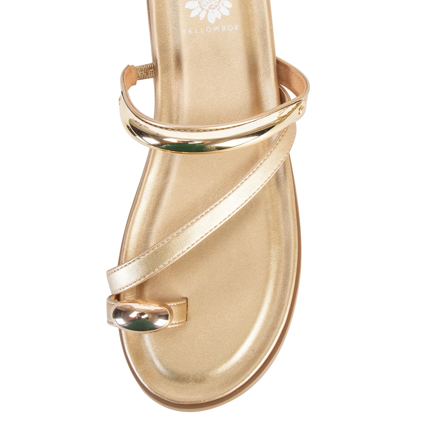 Hillari Gold Slide Sandal