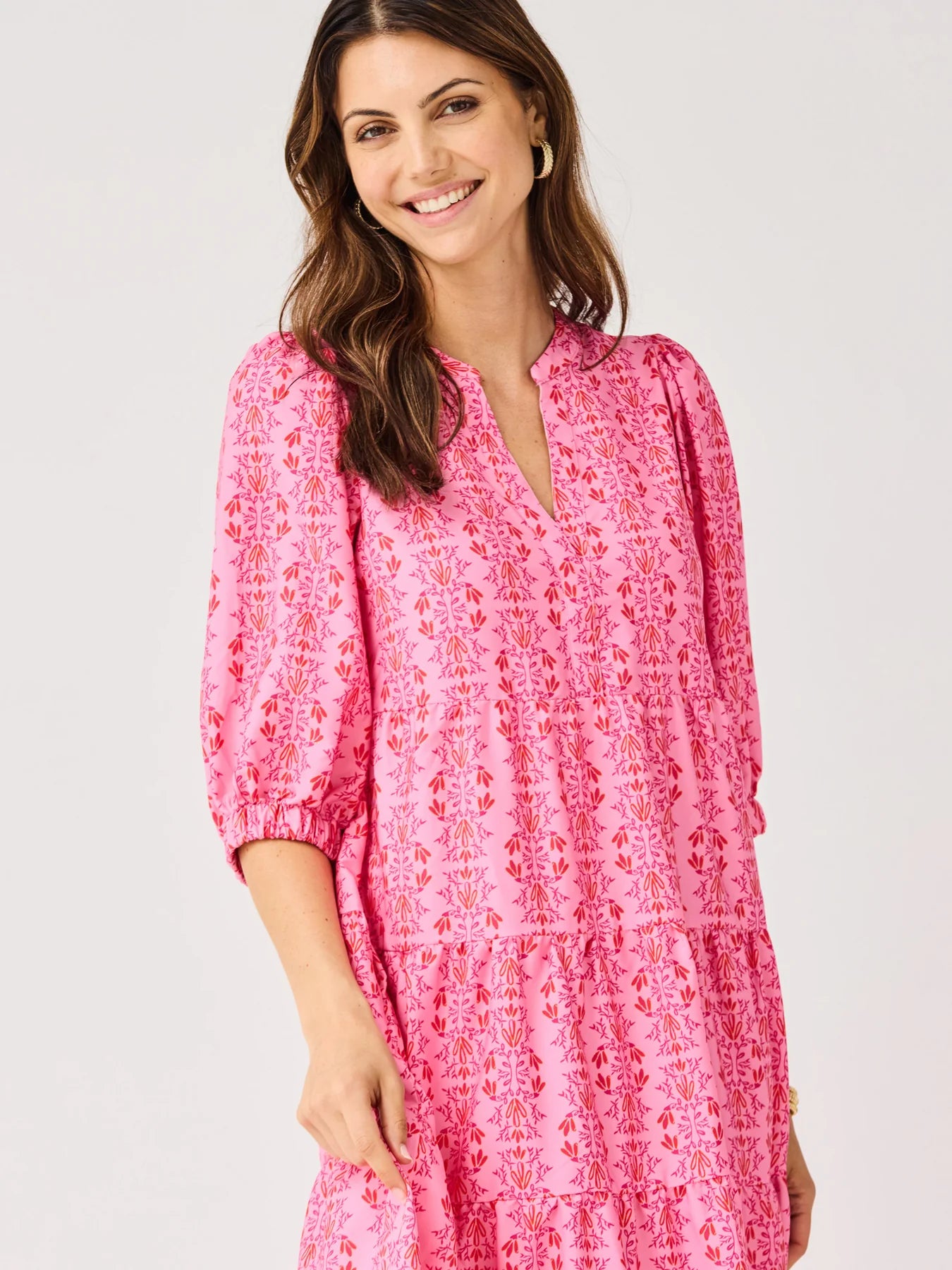 Cameron Heirloom Vine Pink Dress