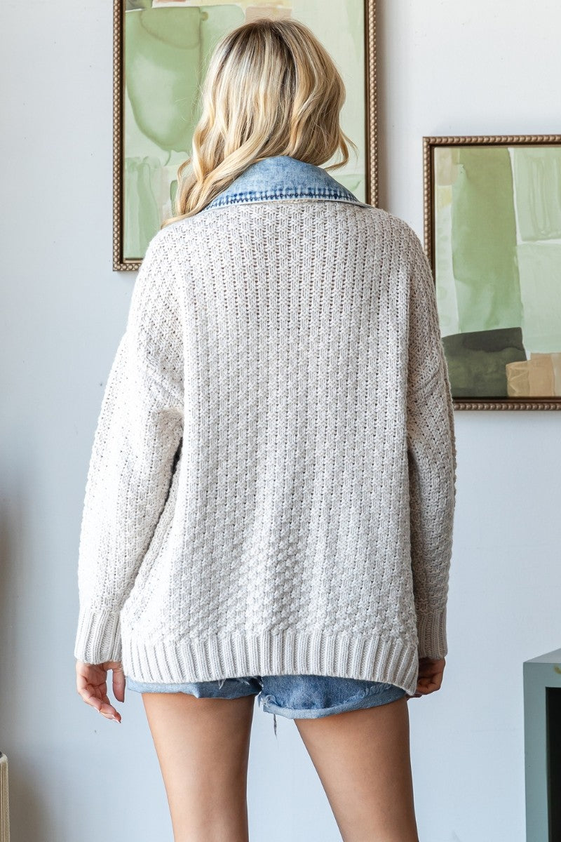 Wild Honey Denim Layered Jacket