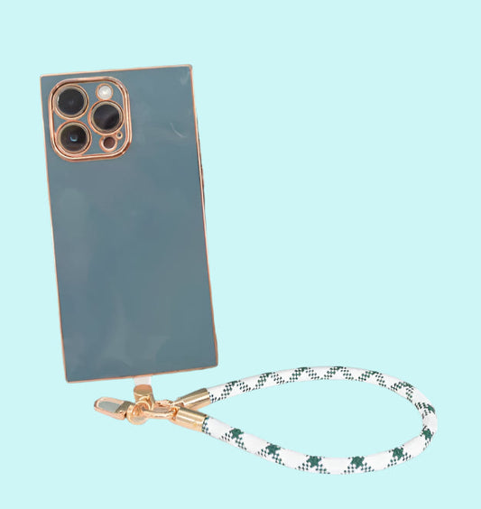 Green White Mix Phone Bag Charm