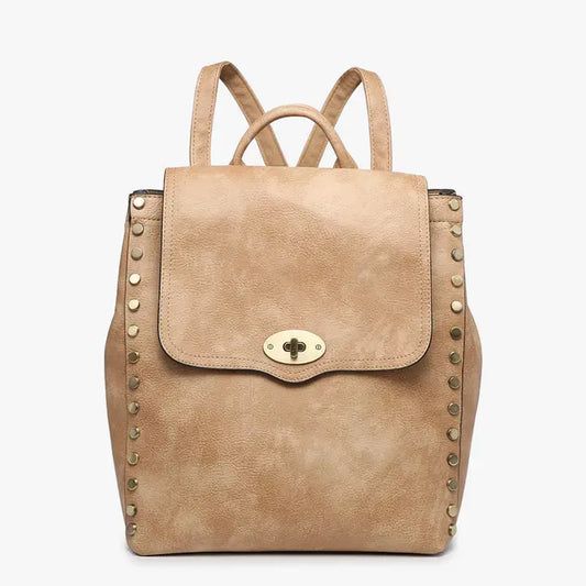 Bex Tan Distressed Backpack