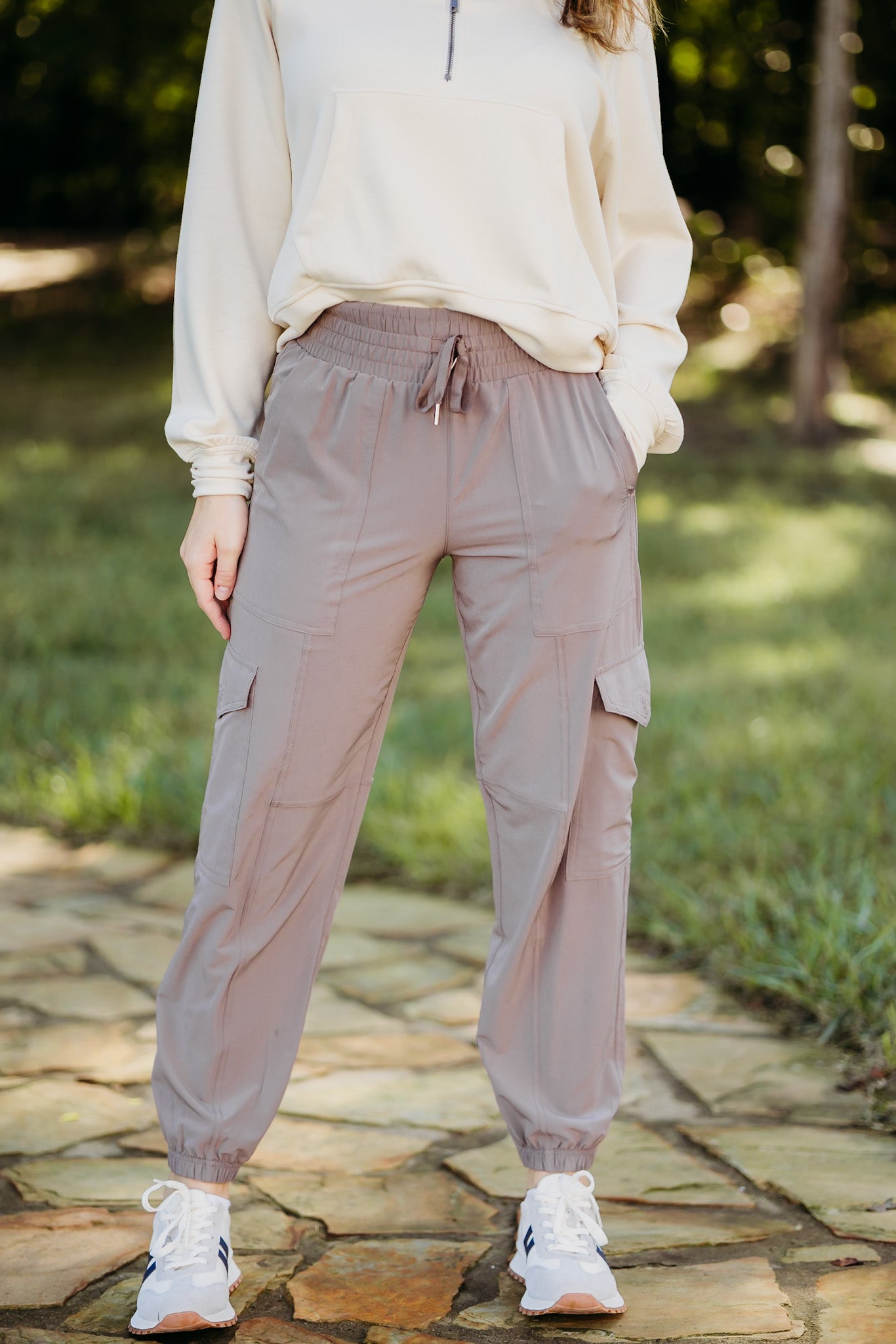 On the Move Smoke Cargo Jogger Pants – Ribbon Chix