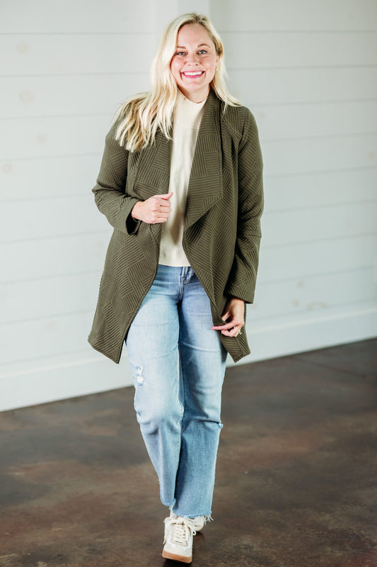 Simple Solutions Olive Cardigan
