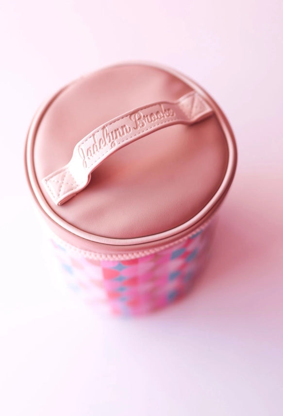 Barrel Organizer Nashville Pink/Tan Toiletry Bag