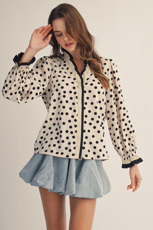 Midnight Frill Top