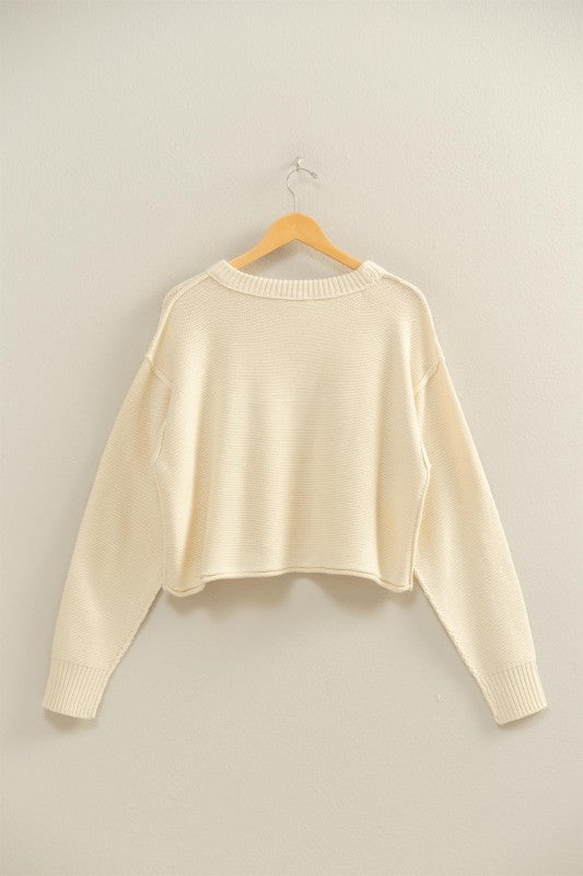 Naturally Cool Cream Sweater