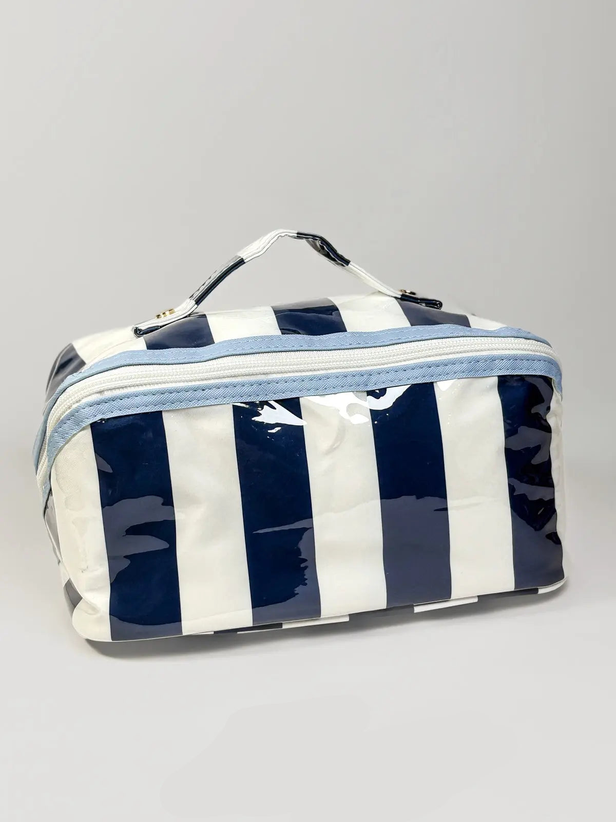 Summer Stripe Navy/White Cosmetic Bag