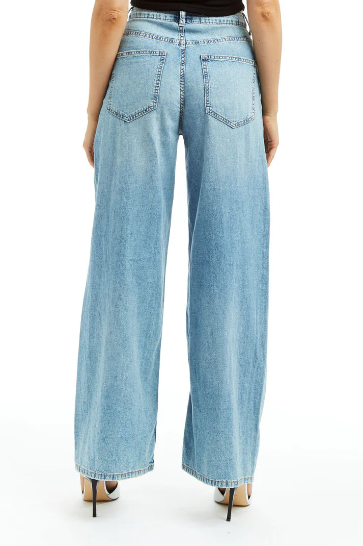 Bridget Wide Leg Curved Outseam Denim
