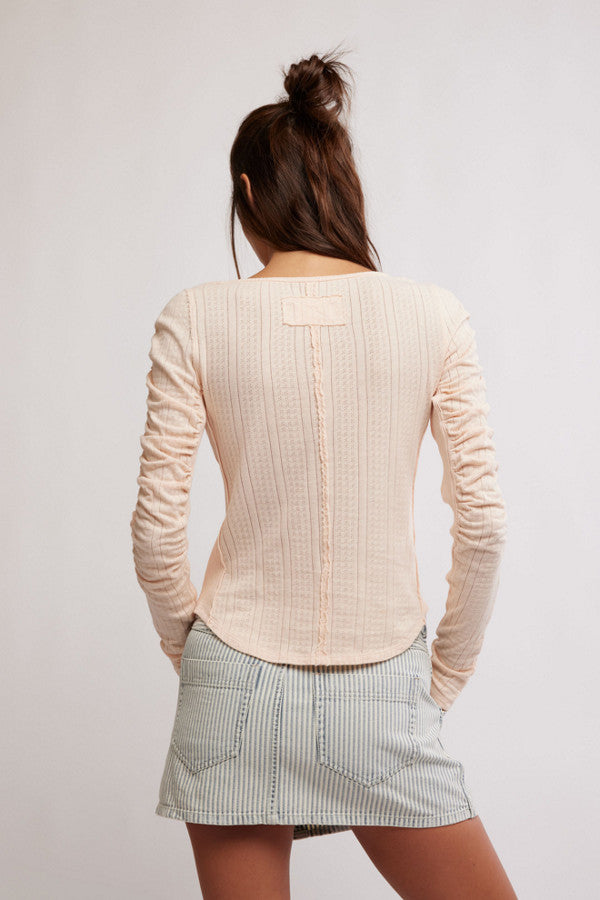 Hope Henley Strawberry Float Top