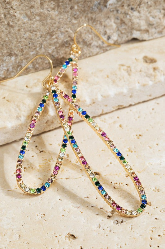 Dreaming Of Midnight Gold Multi Earrings