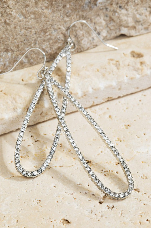 Dreaming Of Midnight Silver Earrings