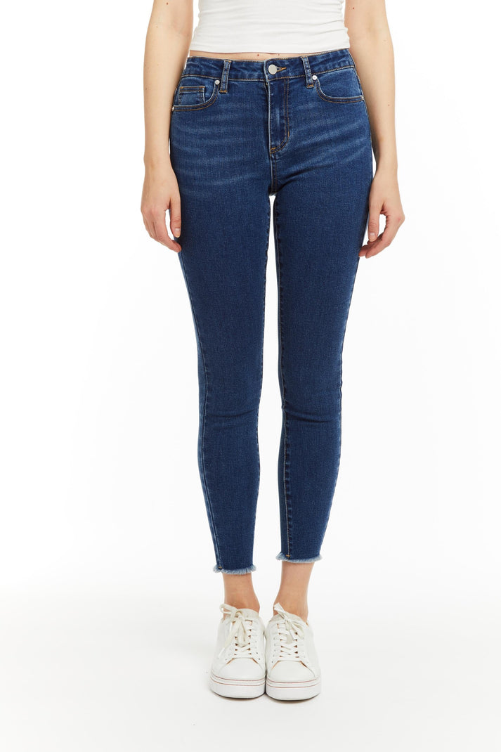 Diane Mid Rise Indigo Denim Pant