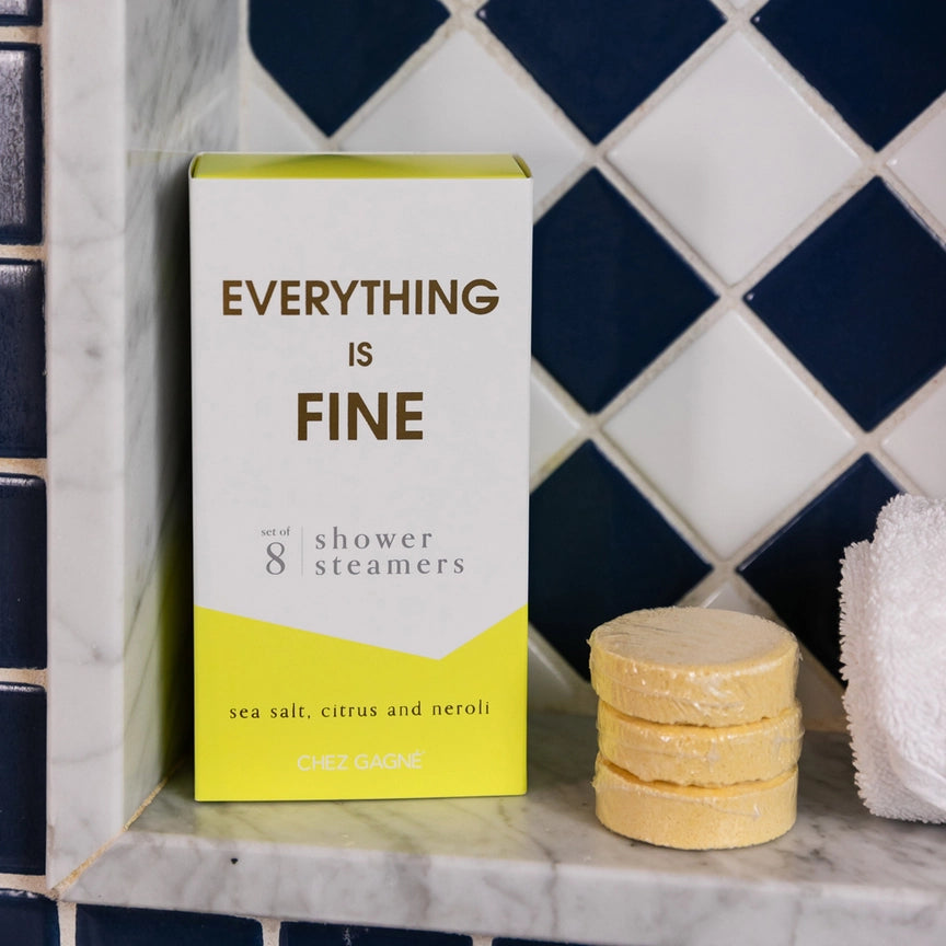 Everything Is Fine Sea Salt, Citrus & Neroli Shower Steamers (Set of 8)