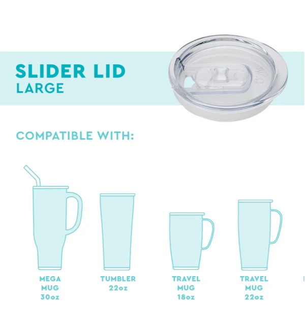 Black EZ Slider Lid Large (3.5”)