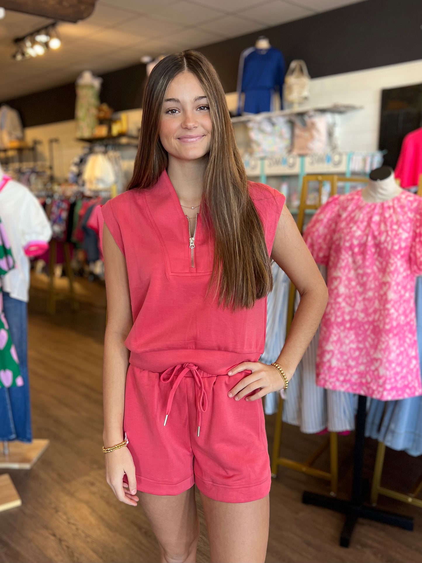 For the Day Coral Shorts