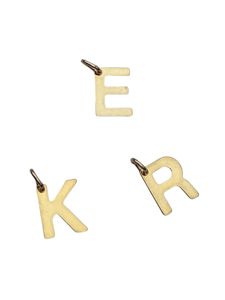 Large Gold Letter Charms