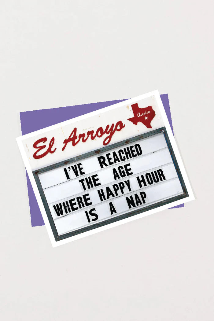 Happy Hour Nap Card