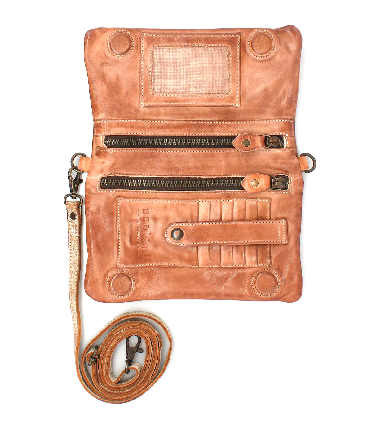 Cadence PW Tan Rustic Nectar Lux Convertible Clutch