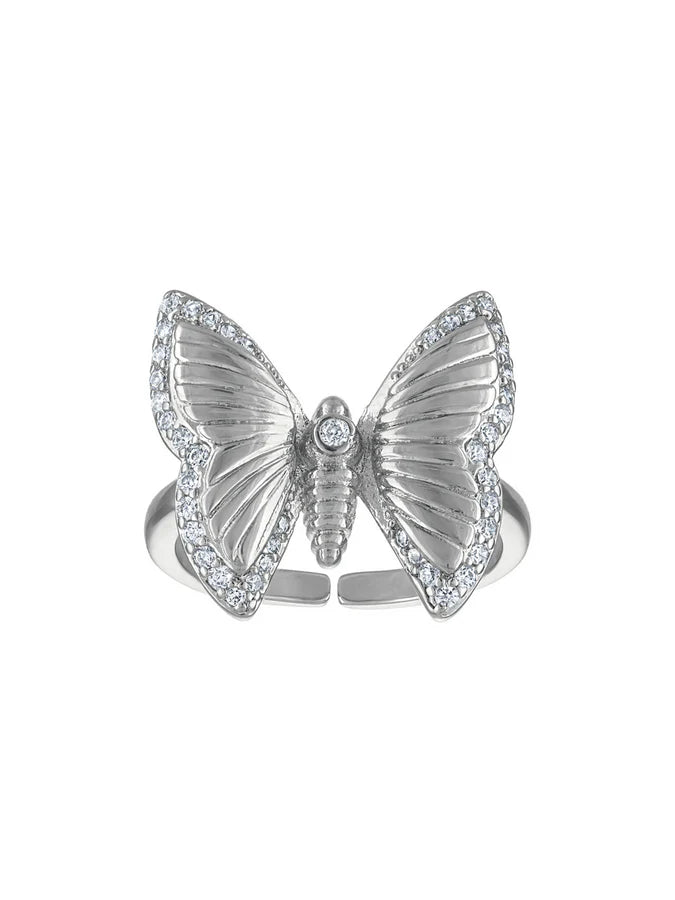 Crosby Butterfly Silver Ring
