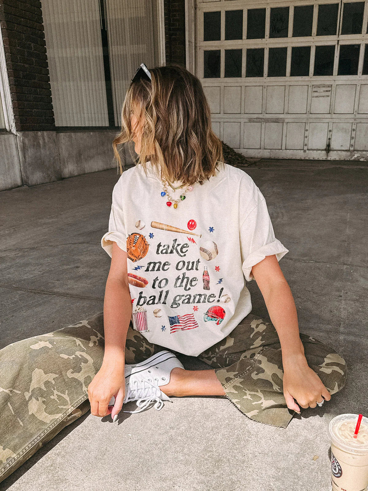 Out To The Ball Game Graphic Tee