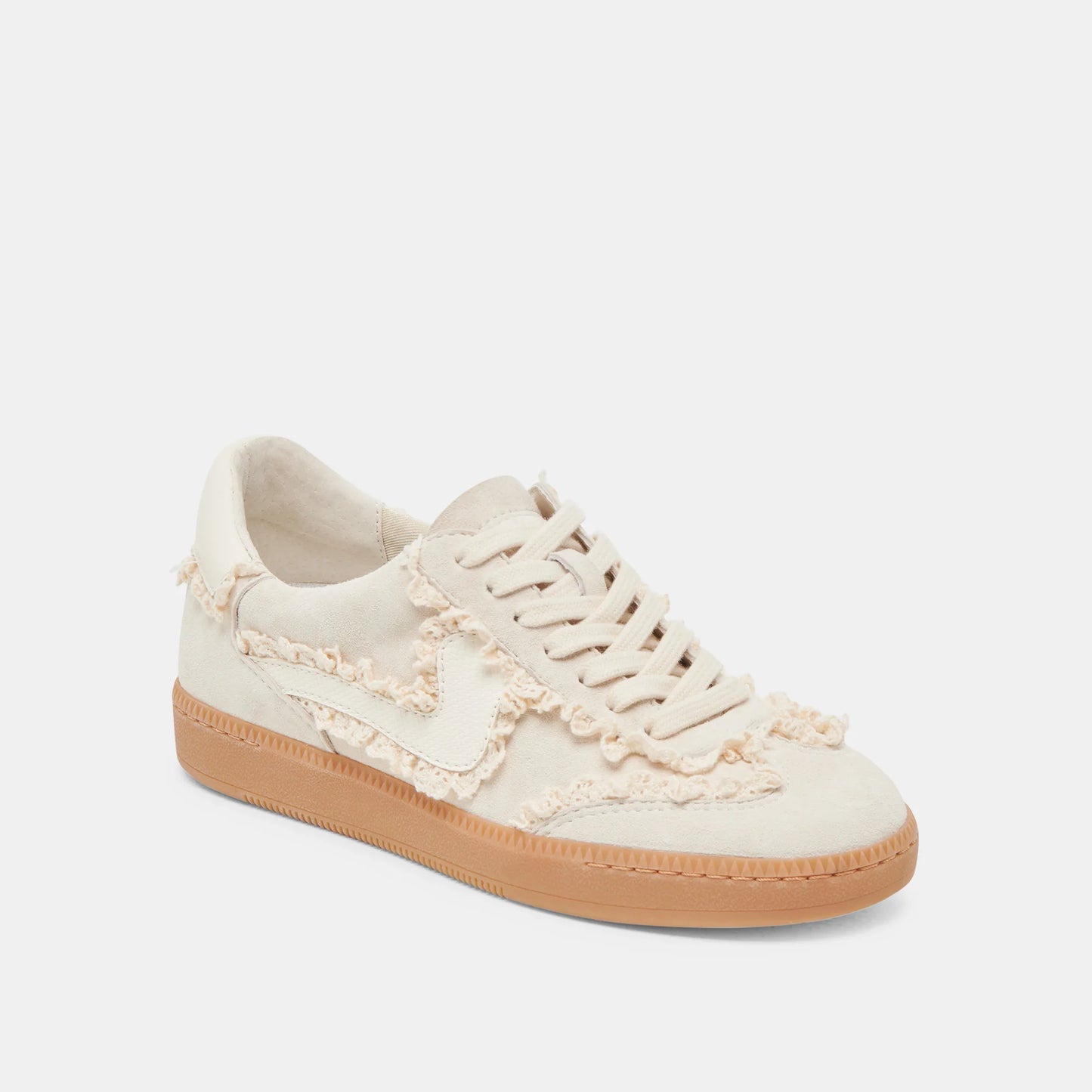 Notice Lace Ivory Suede Sneakers