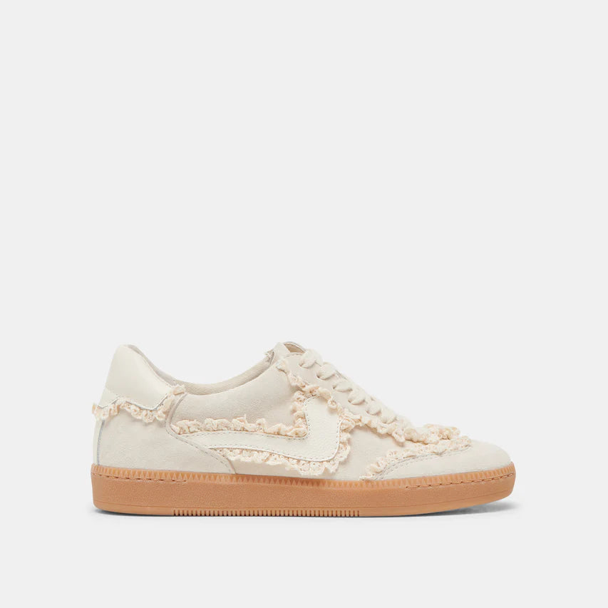 Notice Lace Ivory Suede Sneakers