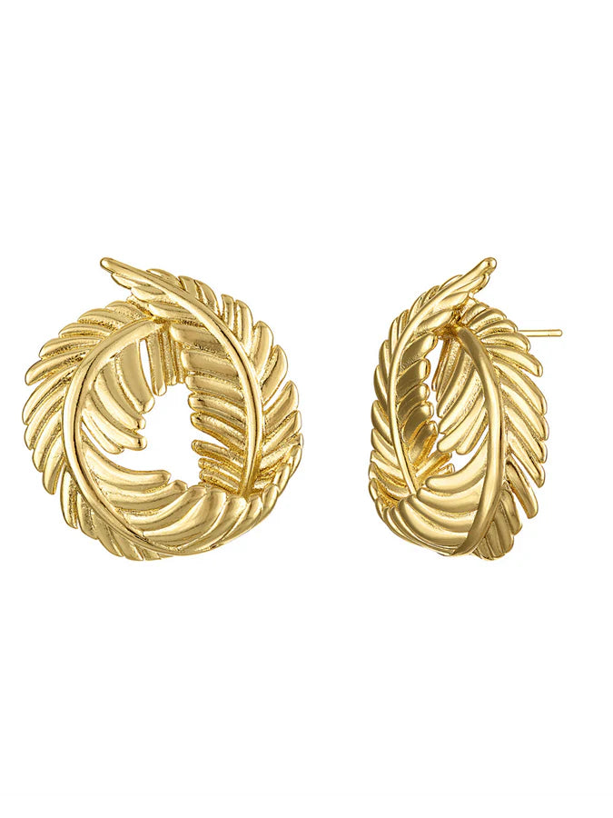 Georgie Twisted Leaf Earring