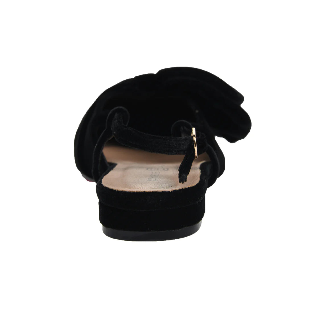Harmony Bow Black Flat Shoes