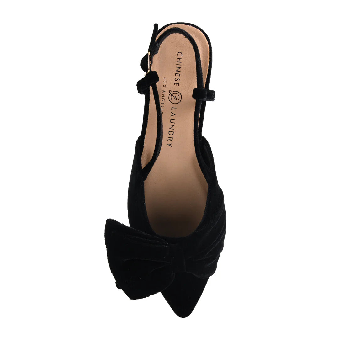 Harmony Bow Black Flat Shoes