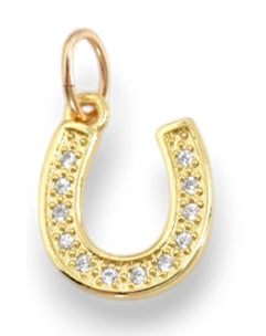 Horseshoe Pave Charm