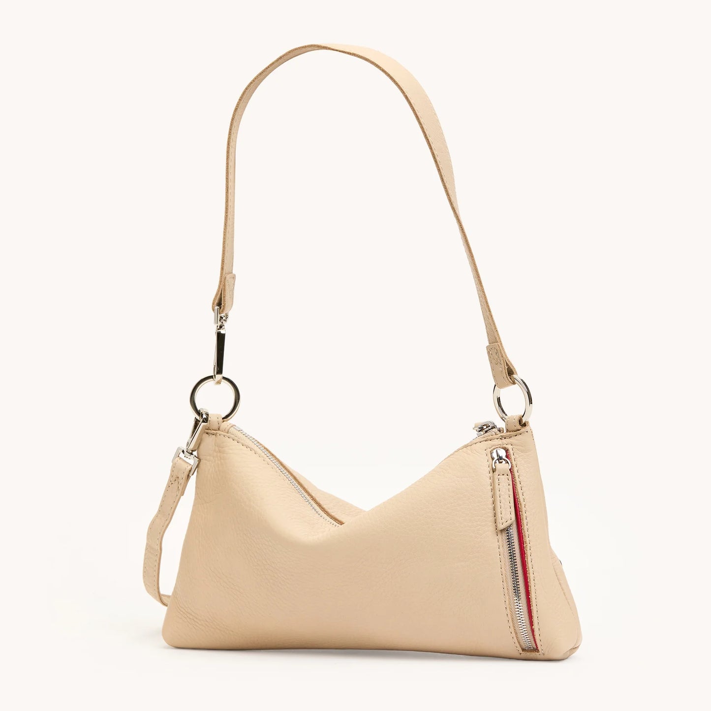 Kyle Small Limestone/Silver Handbag