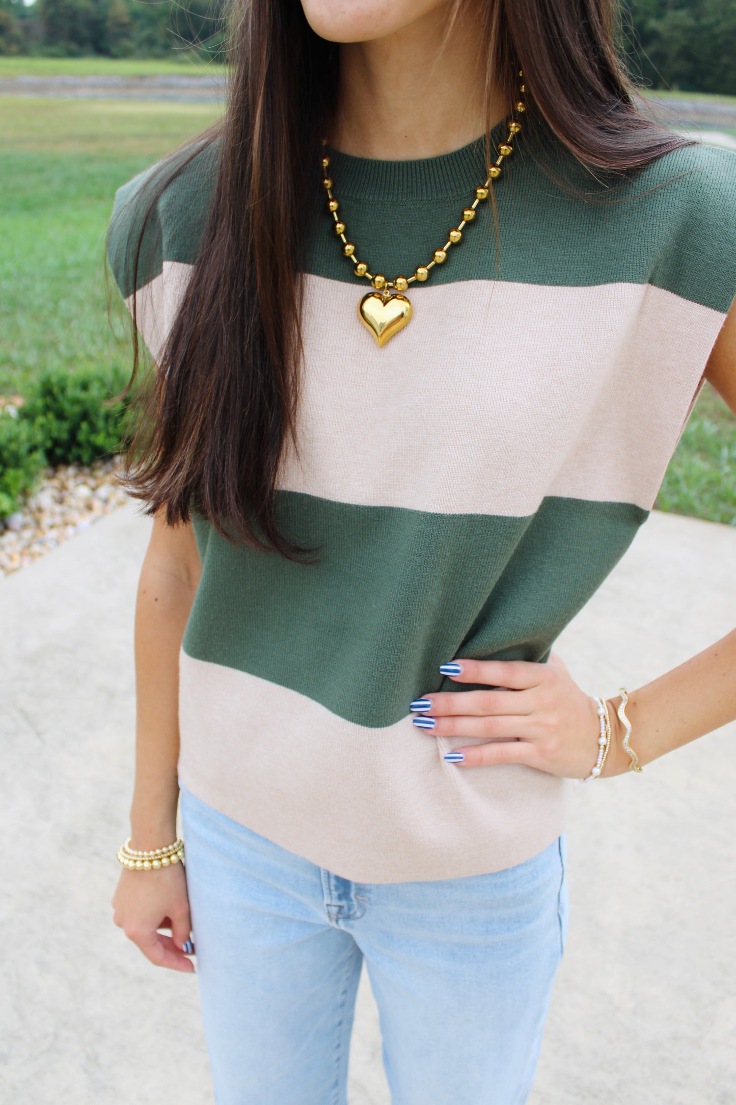 Fell for It Sweater Olive Top