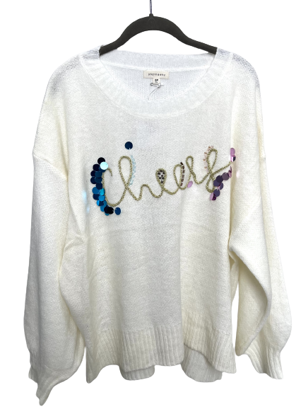 Giving Cheers Ivory Sweater
