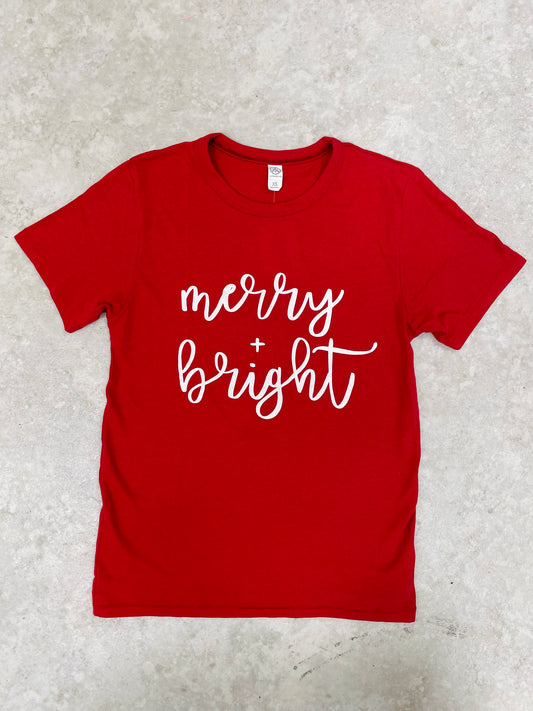 Merry And Bright Red Tee