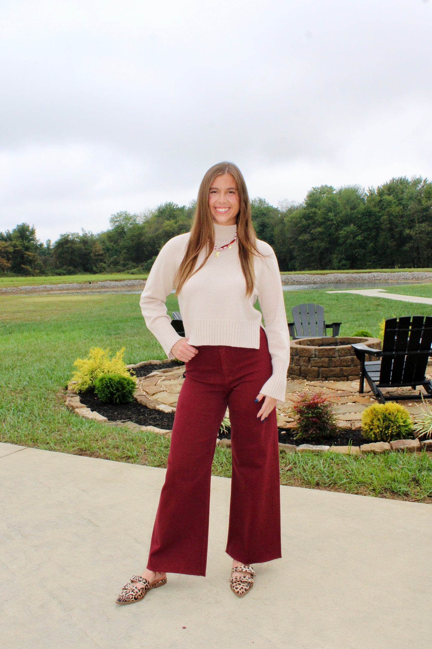 Warm Whispers Khaki Sweater