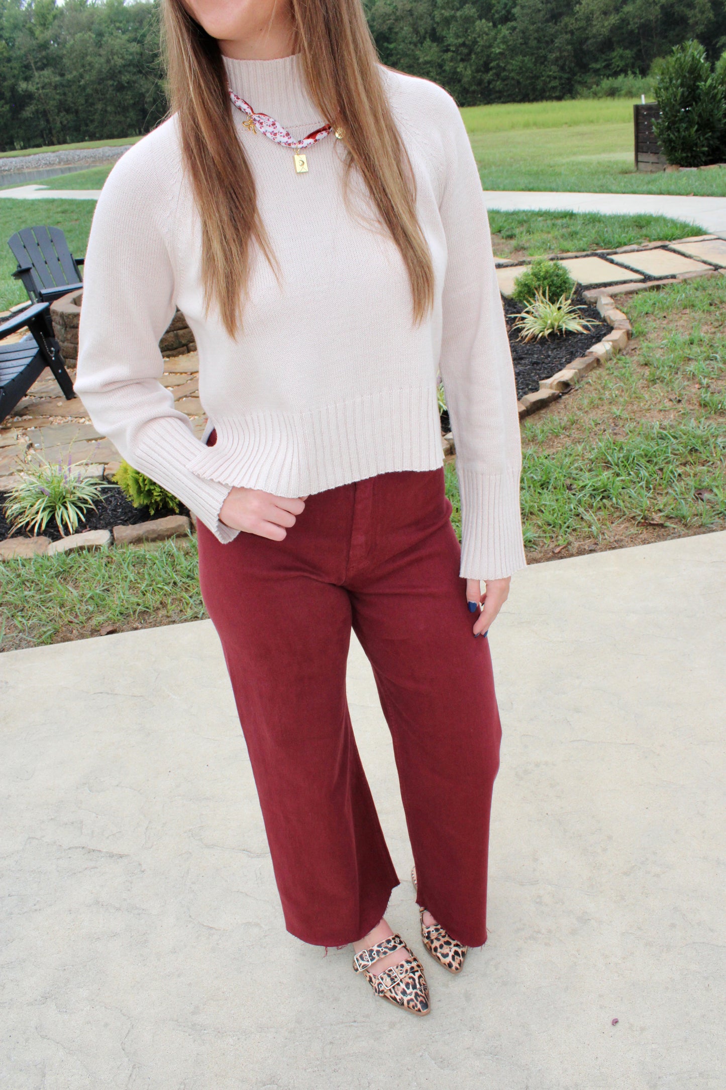 Wide Horizons Maroon Pants