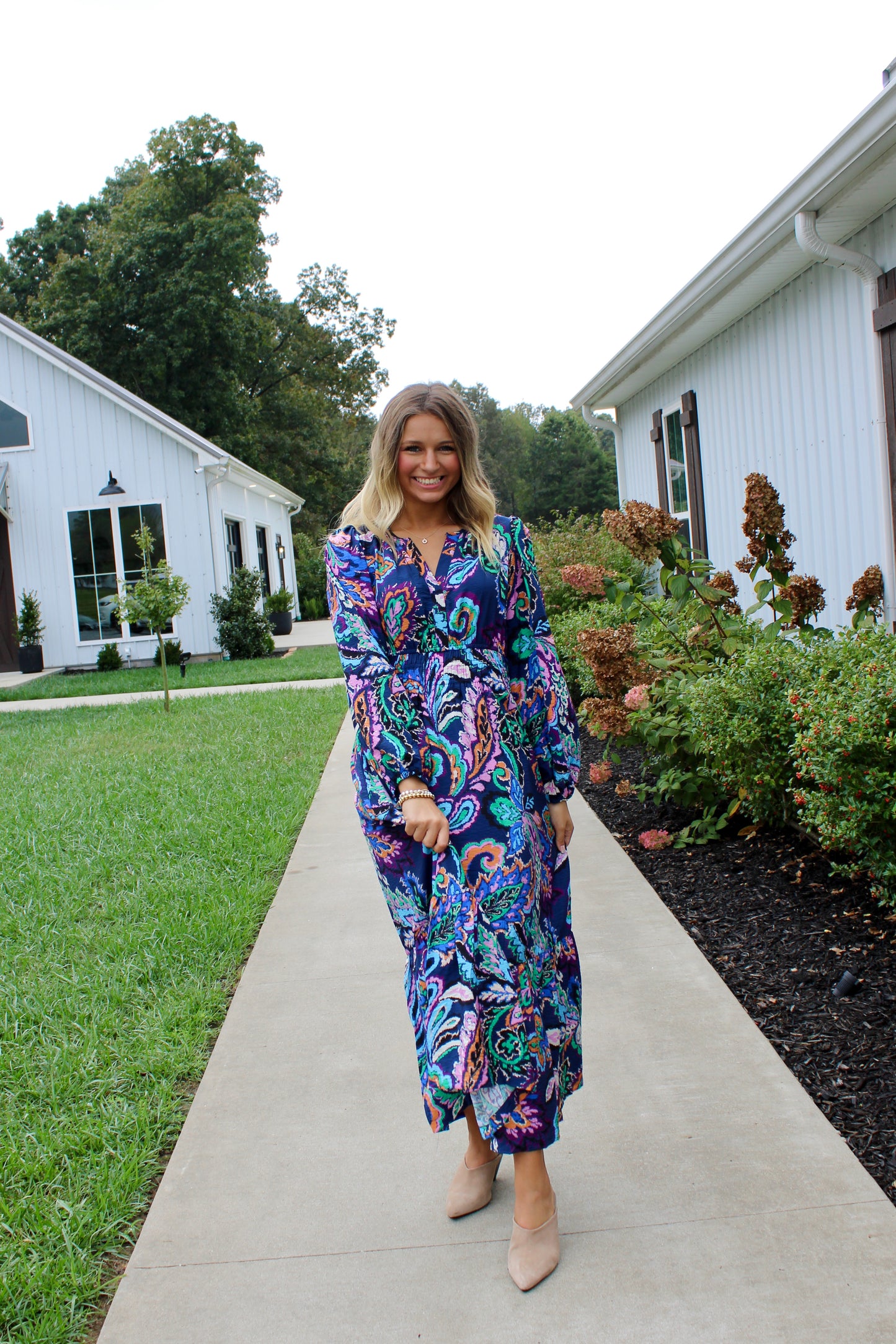 A Cool Contrast Dress