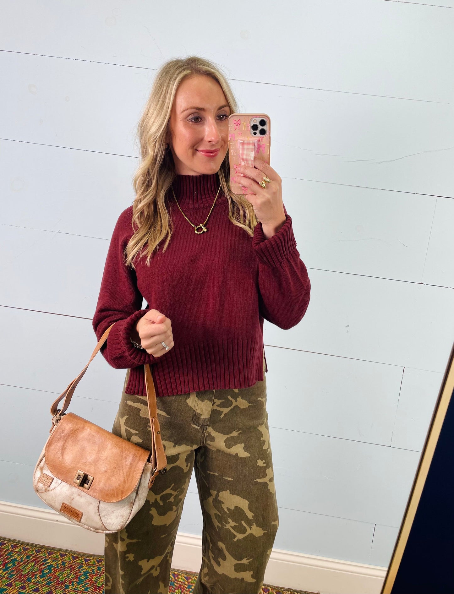 Warm Whispers Burgundy Sweater