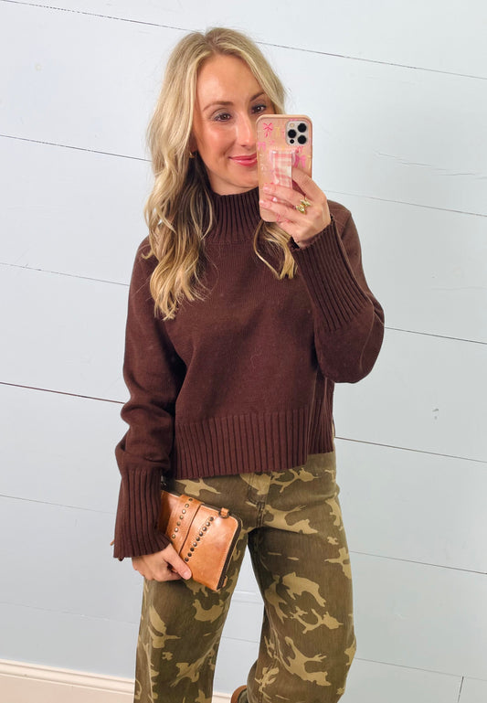 Warm Whispers Brown Sweater