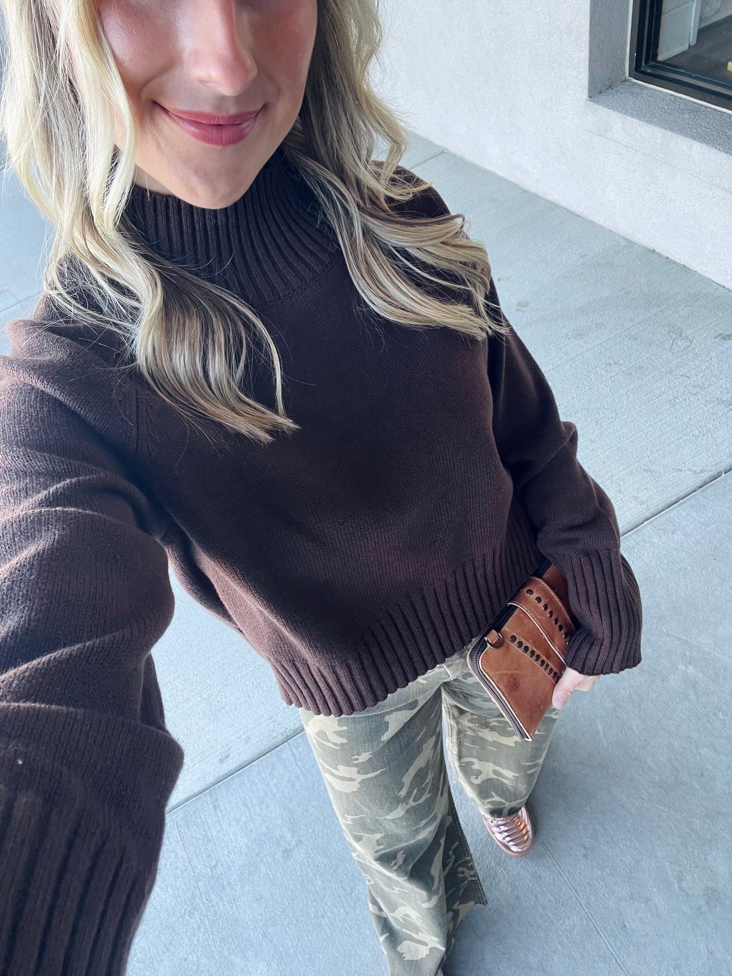 Warm Whispers Brown Sweater