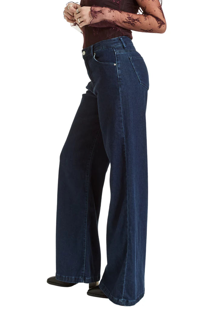 Addison Indigo Wide Leg Denim