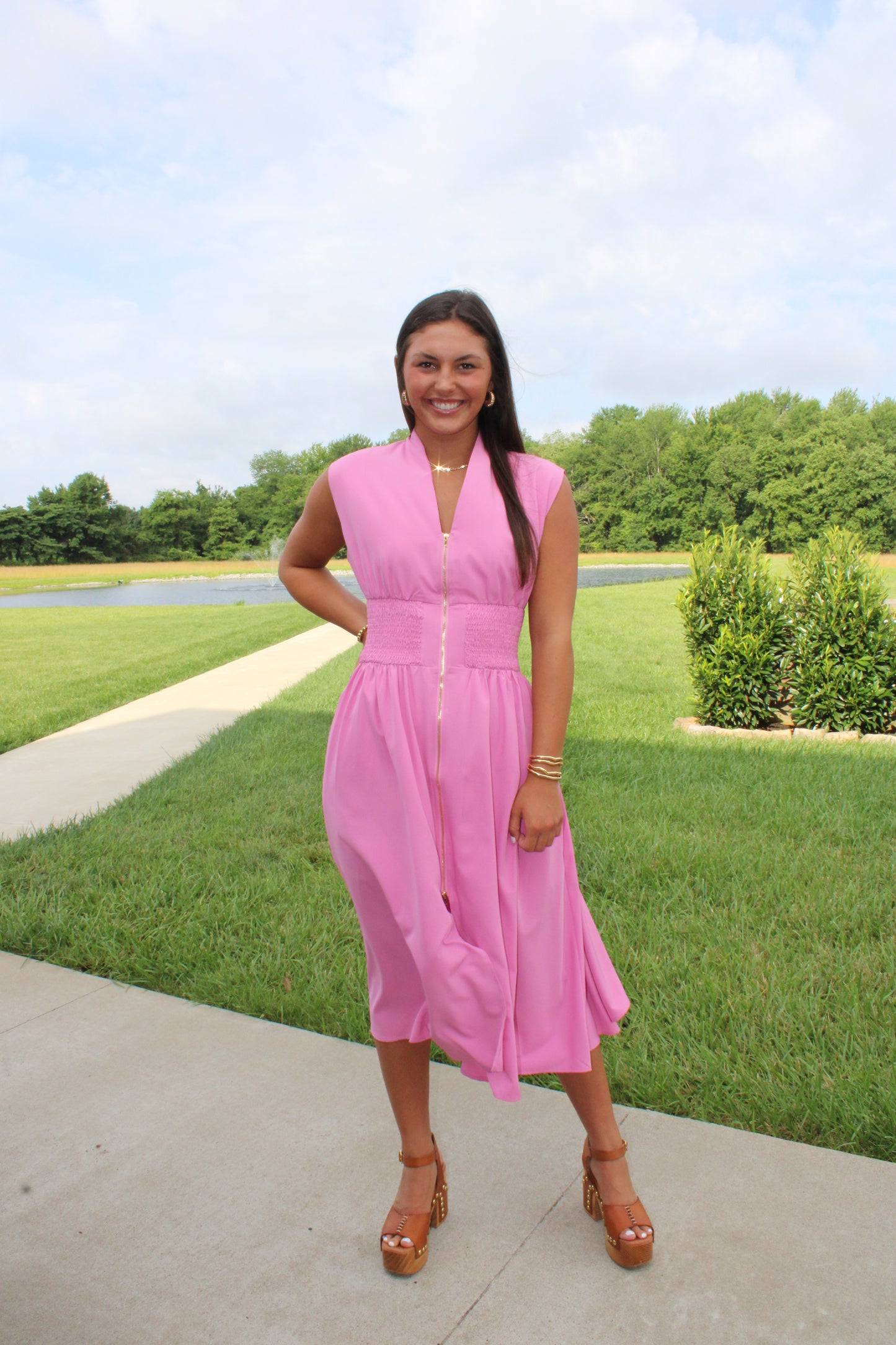 Catching the Sunset Pink Dress