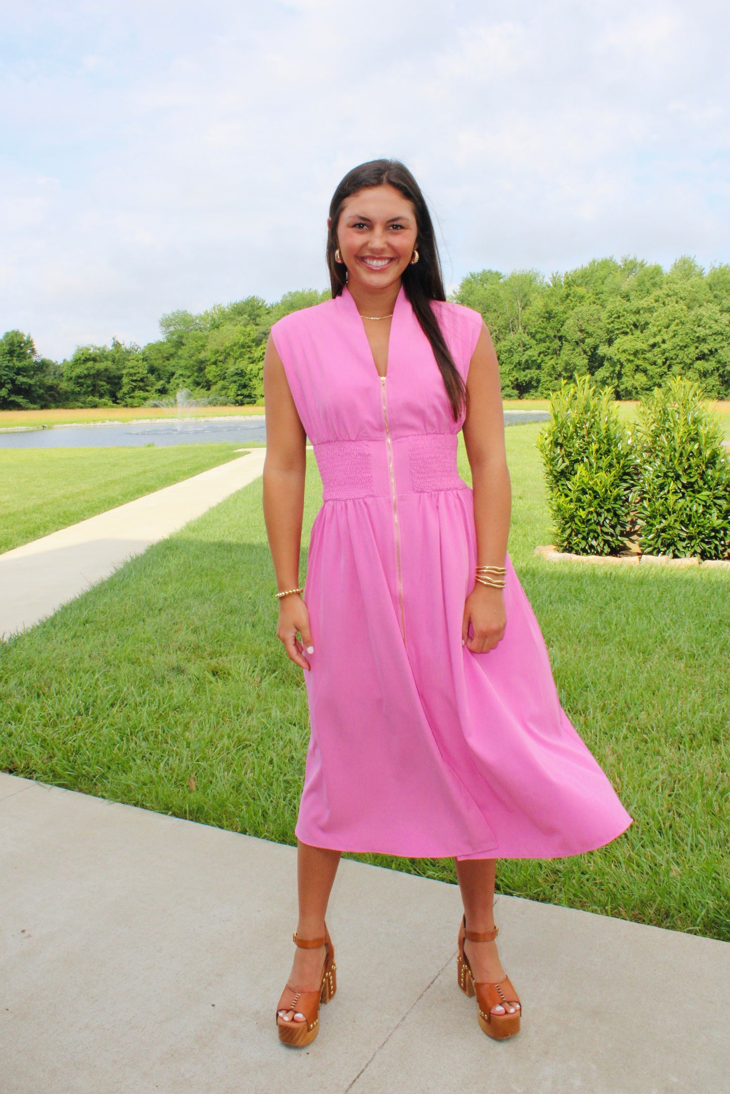 Catching the Sunset Pink Dress
