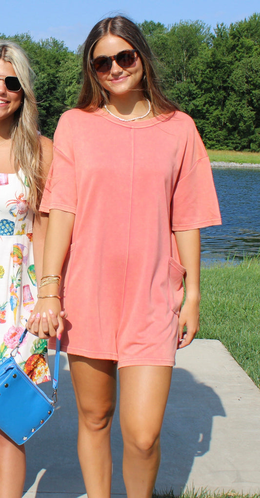 Think About It Brick Romper