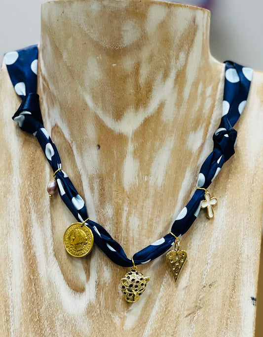Tied Together 46 Scarf Necklace