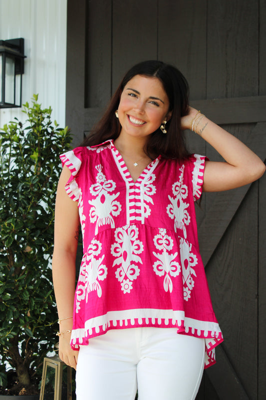 The Best Way Pink Top