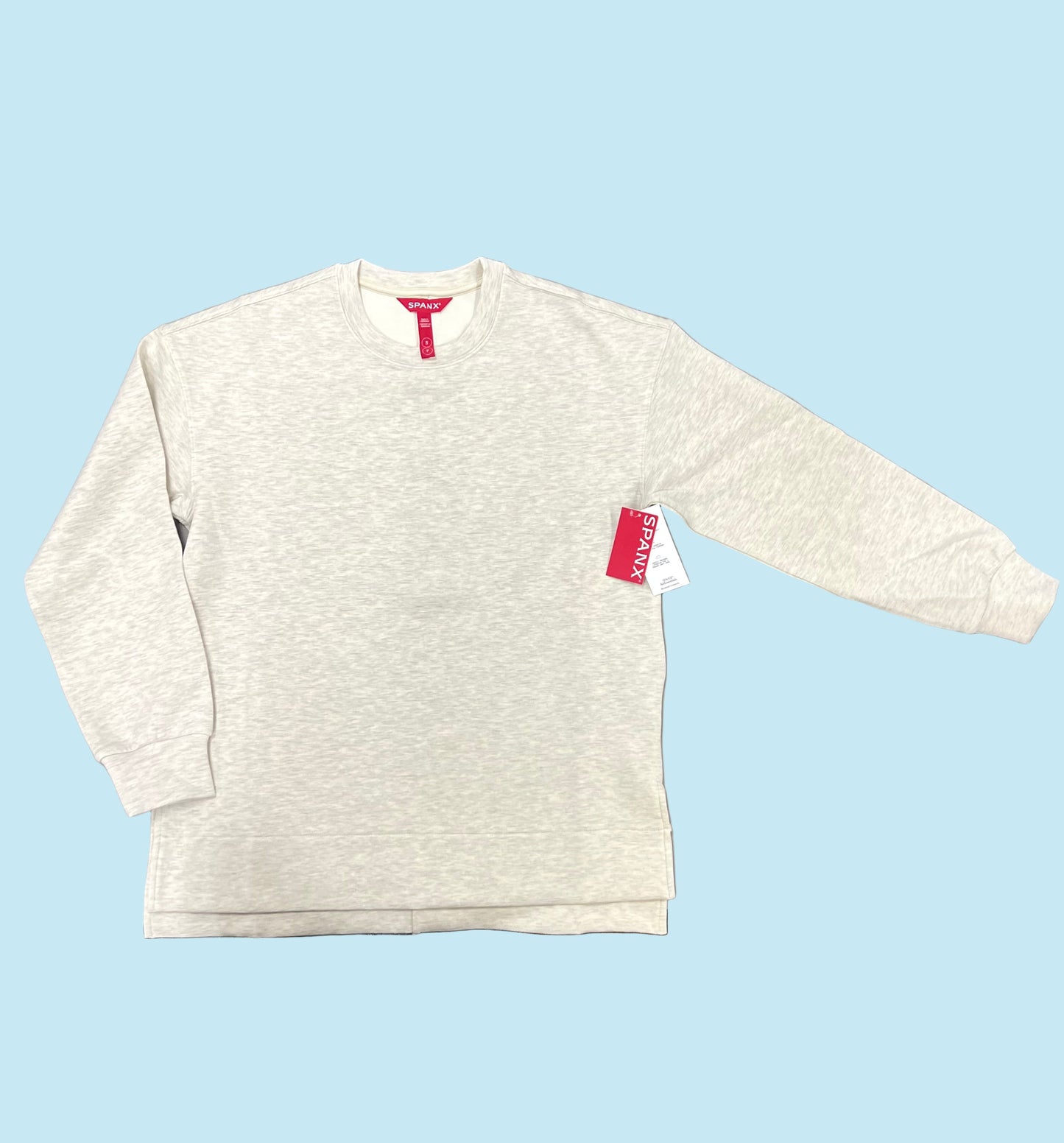 AirEssentials Brushed Crewneck Birch Heather Top