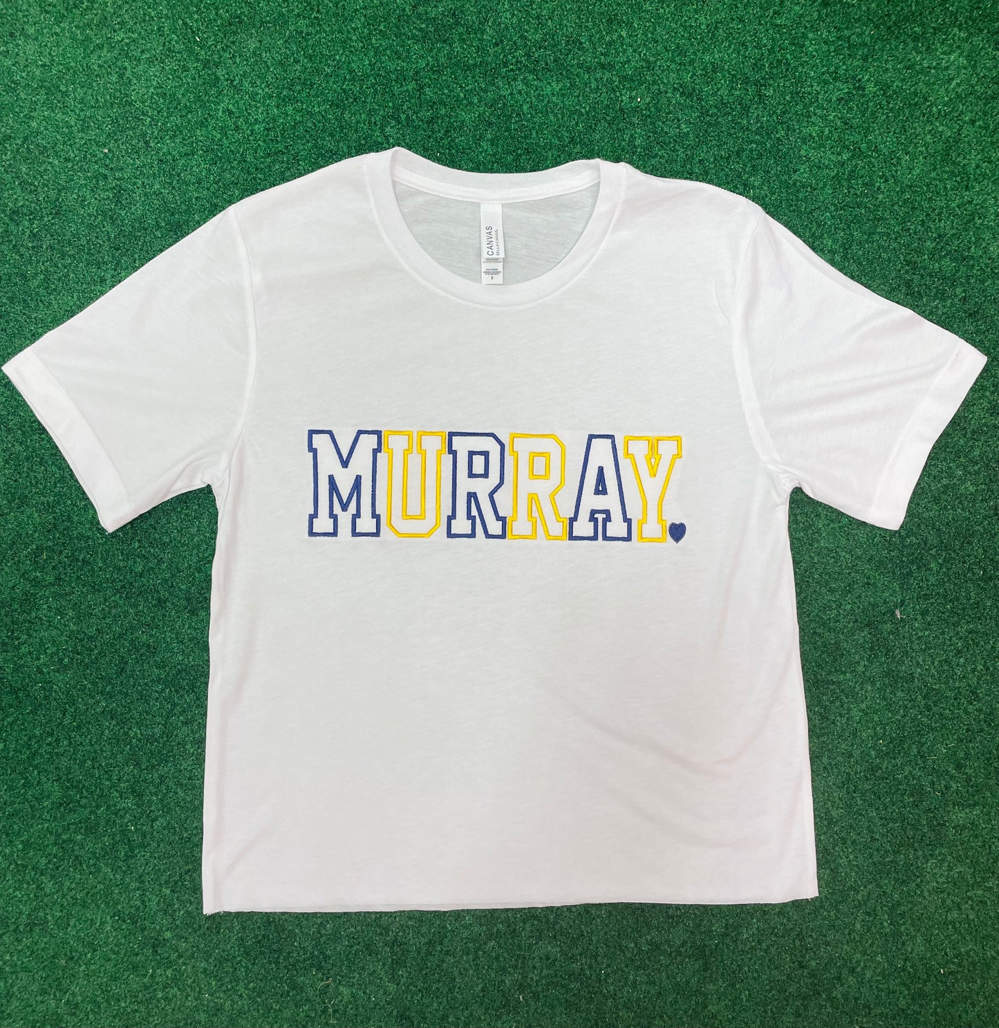 Murray Love Cropped White Tee